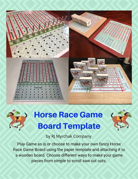 Printable Horse Race Game Board Template